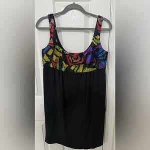 RARE VTG 1980s Sequin Baby Doll Dress